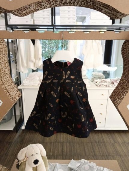 ABITO SMANICATO ATIVO - Abito stampato baby, modello smanicato. Taglie 6/36 mesi.