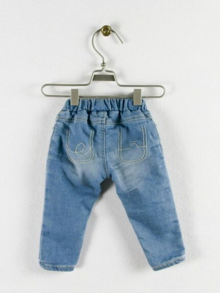 JEGGINGS BABY MAPERÒ - Jeggings in felpa di cotone, effetto jeans.