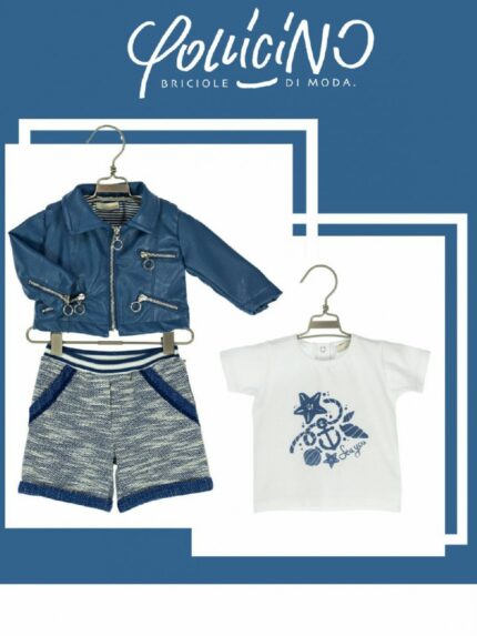 PANTALONCINI IN FELPA FIAMMATA MAPERÒ - Pantaloncini baby, 100% cotone fiammato, con cintura elastica.