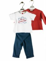 PANTALONI BABY JERSEY MAPERÒ - Pantaloni baby in jersey di cotone elasticizzato, allacciatura laterale.