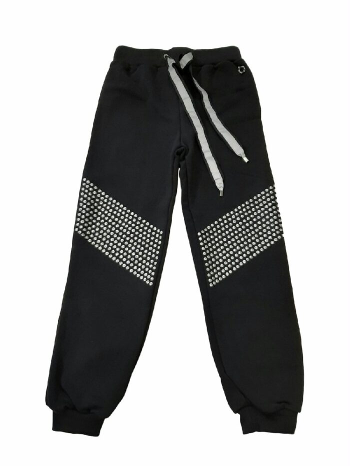 PANTALONI FELPA CISER RELISH - Pantaloni in felpa con coulisse, decorazione borchiette, elastico al fondo.