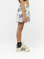 Shorts felpa fantasia Shorts in felpa a vita alta arricciata - 100% cotone - stampa fantasia tigre all over.