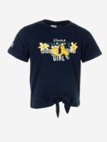 T.shirt m/c Maiolica Ativo Kids T.shirt da bambina in jersey di cotone elasticizzato, maniche corte, stampa frontale, fiocchetto sul fondo.