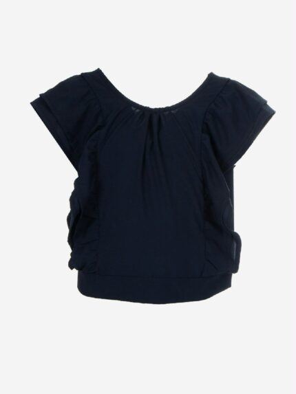 T.shirt m/c Maiolica Ativo Kids T.shirt per bambina con maniche ad aletta e dettaglio rouches.