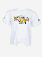 T.shirt m/c Maiolica Ativo Kids T.shirt da bambina in jersey di cotone elasticizzato, maniche corte, stampa frontale, fiocchetto sul fondo.