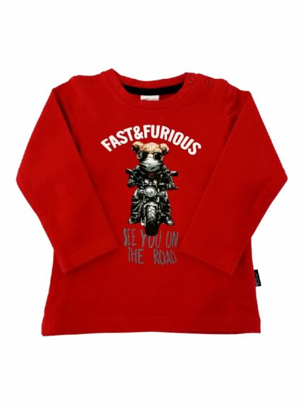 T.SHIRT M/LUNGA FAST&FURIOUS T.shirt in cotone a manica lunga, stampa FAST&FURIOUS.