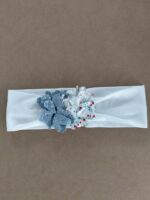 Fascia jersey Fiorellini Fascia in jersey di cotone con decorio fiorellini multicolor in tessuto. Made in Italy