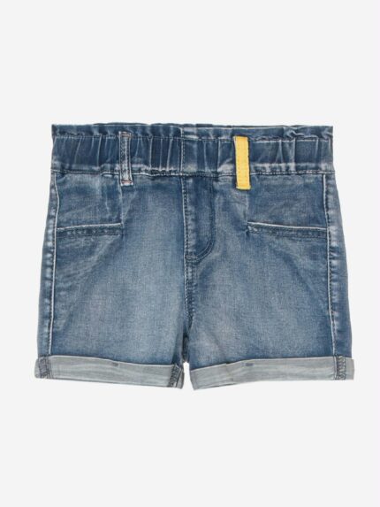 Shorts denim Retro Summer Morbidissimi shorts in denim con cintura elastica con passanti.
