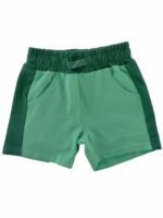 Bermuda felpa Bermuda in jersey di cotone stretch con taschine laterali, cintura elastica e bande laterali a contrasto, taschina dietro.