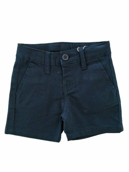 Bermuda twill Bermuda in twill di cotone elasticizzato, modello cinque tasche con allacciatura con bottone e zip, vita regolabile internamente con elastico.