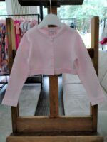 Cardigan corto Cardigan corto in cotone elasticizzato, allacciatura a bottoni.