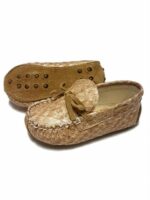 MOCASSINO NEONATO PELLEMOD. VELA ABA SHOES - Mocassino neonato in pelle effetto coccodrillo.Suola con gommini. Made in italy.