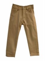 PANTALONE COTONE REGOLARE ATIVO KIDS - Pantaloni in cotone, taglio regolare, modello cinque tasche. Colori blu e beige.