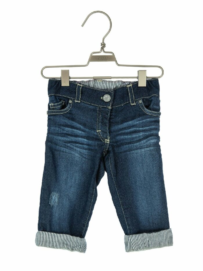 PANTALONI FELPA EFFETTO JEANS Pantaloni in felpa di cotone effetto jeans.