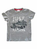 T.SHIRT COTONE M/CJUST TRAVEL ATIVO KIDS - T.shirt girocollo in cotone a manica corta, stampa TRAVEL.