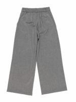 Pantaloni ragazza Pantalone morbido a gamba larga, cinta elasticizzata dietro con passanti, tasche laterali, pinces in vita. Made in Italy