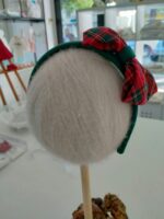 Cerchietto Scozzese Cerchietto in velluto con fiocco in tessuto fantasia scozzese. Made in Italy Natale Lei 2023