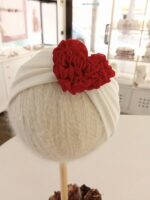 Fascia Cuore Fascia in jersey stretch con decoro cuore in doppio tulle. Made in Italy Idea Regalo Natale Lei 2023