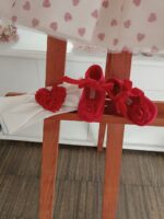 Fascia Cuore Fascia in jersey stretch con decoro cuore in doppio tulle. Made in Italy Idea Regalo Natale Lei 2023