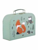 Valigetta portagiochi piccola Confezione regalo-Amici della Foresta Valigetta in cartoncino robusto: 25,5x18x8,5 Nursery Idea Regalo