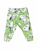 Pantalone felpa baby Divertenti pantaloni in felpa dal peso invernale, cintura elastica con coulisse, fondo elasticizzato, stampa Snoopy all over. Made in Italy