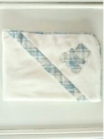 Asciugamano spugna Dolce Orsetto Quadrato Spugna Neonato - Eleganza e Morbidezza Made in Italy Nursery Lista Nascita Nascita Lui Idea Regalo Corredino