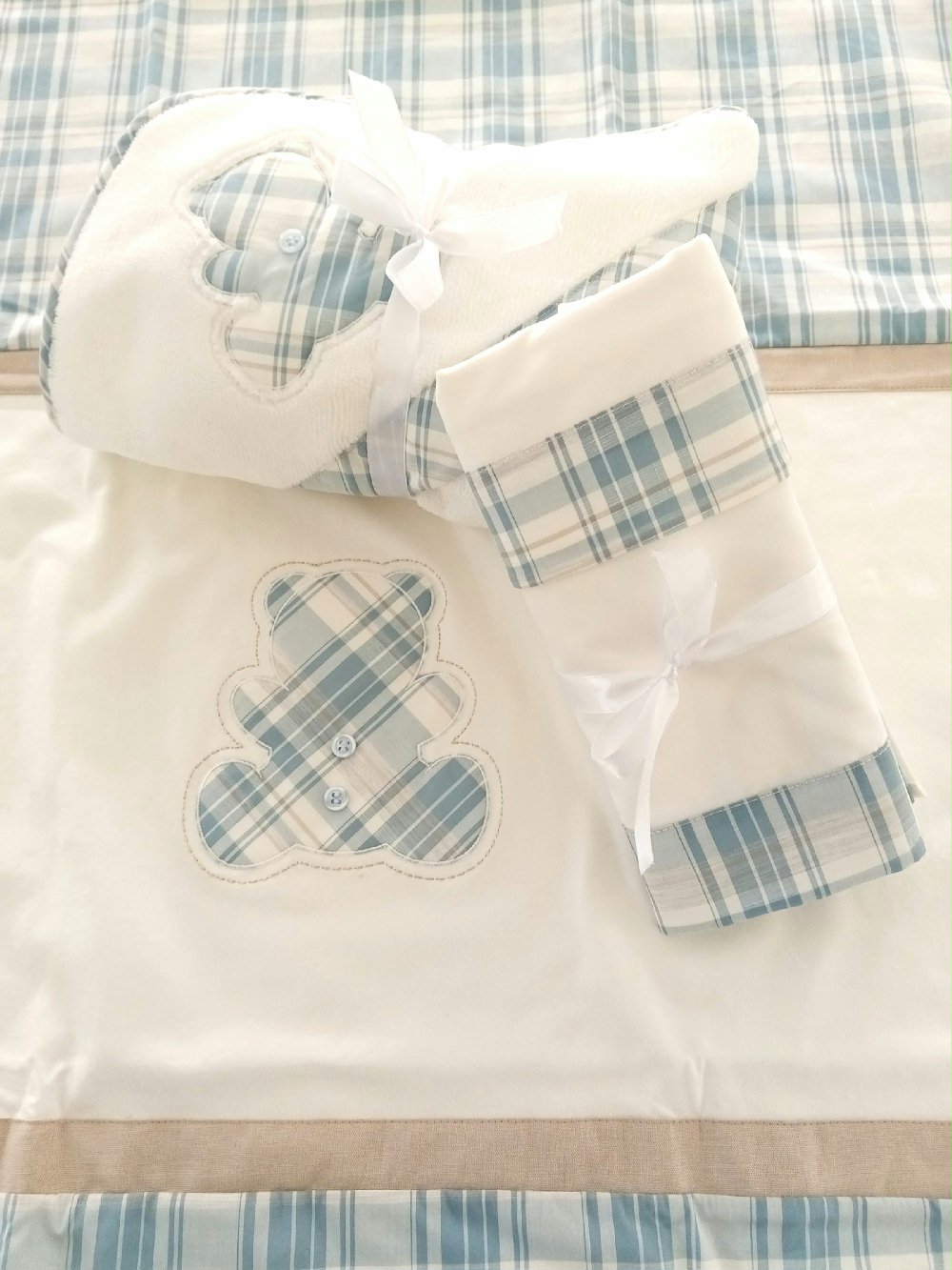 Asciugamano spugna Dolce Orsetto Quadrato Spugna Neonato - Eleganza e Morbidezza Made in Italy Nursery Lista Nascita Nascita Lui Idea Regalo Corredino
