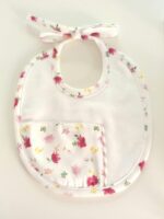 Bavetta neonata Fiori di Coccole Bavetta per Neonata - Delicatezza e Stile Made in Italy Lista Nascita Idea Regalo Corredino