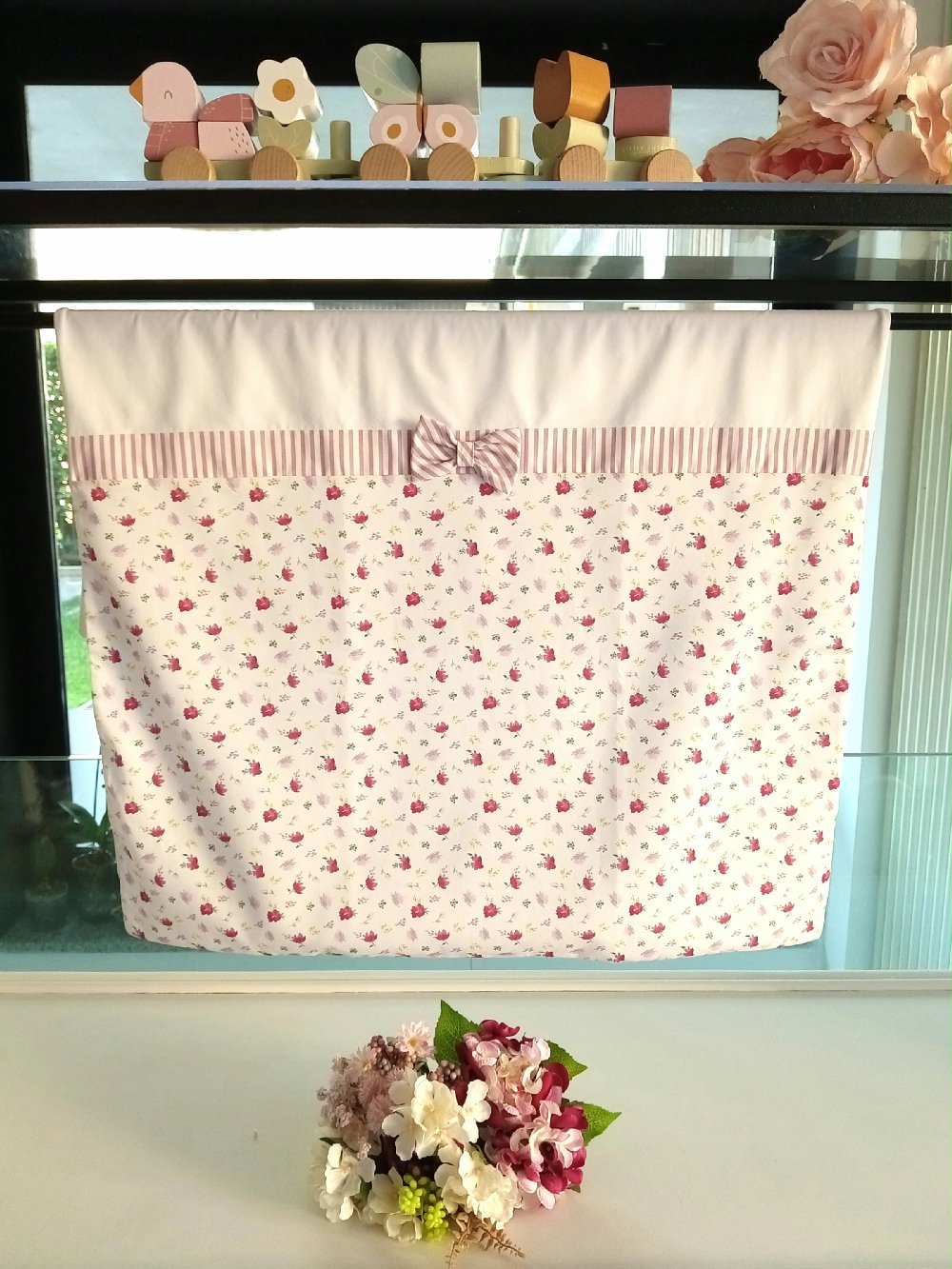 Copertina culla Fiori di Coccole CO6010 Lista Nascita Idea Regalo Corredino 00 Copertina culla Fiori di Coccole Copertina Culla in Jersey di Cotone - Eleganza Floreale Lista Nascita Idea Regalo Corredino