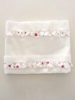Lenzuolino culla Fiori di Coccole Set Lenzuolino Culla 3 Pezzi - Delicata Eleganza per la Tua Neonata Lista Nascita Idea Regalo Corredino