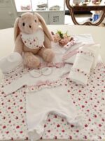 Lenzuolino culla Fiori di Coccole Set Lenzuolino Culla 3 Pezzi - Delicata Eleganza per la Tua Neonata Lista Nascita Idea Regalo Corredino