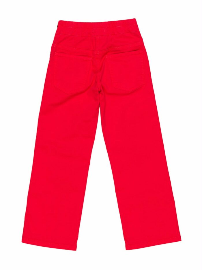 Pantaloni ragazza Pantaloni in Twill di Cotone Ragazze - LÙ-LÙ - Stile Chic Italiano Made in Italy