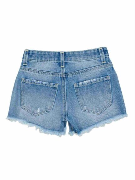 Shorts jeans ragazza Shorts con Strappi - Look Fashion per Teenager Lù-Lù Made in Italy