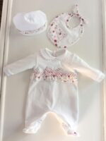 Tutina neonata Fiori di Coccole Tutina Neonata - Eleganza e Comodità Made in Italy Lista Nascita Idea Regalo Corredino