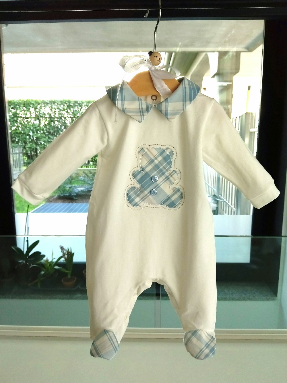 Tutina neonato Dolce Orsetto Tutina Neonato - Eleganza e Comfort Made in Italy Nascita Lei Nursery Lista Nascita Idea Regalo Corredino