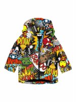 Piumino reversibile bimbo Superfriends Piumino Reversibile Bambino con Cappuccio Stampa Superfriends - Mousse Kids Superfriends
