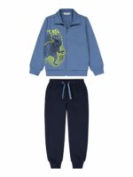 Tuta felpa bambino Tuta in felpa di cotone 100% con pantalone jogger e maglia full zip | Melby