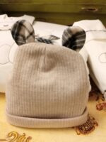 Cappellino neonato Soffice Orsetto Cappellino neonato in felpa con orecchie - Teto&Tatta Made in Italy Nursery Lista Nascita Nascita Lui Idea Regalo Corredino