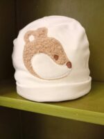 Cappellino Scoiatttolo Cappellino neonato con decoro Scoiattolo Teddy - Fodera 100% cotone - Teto&Tatta Made in Italy Made in Italy Lista Nascita Scoiattolo Nascita Lui Idea Regalo Corredino
