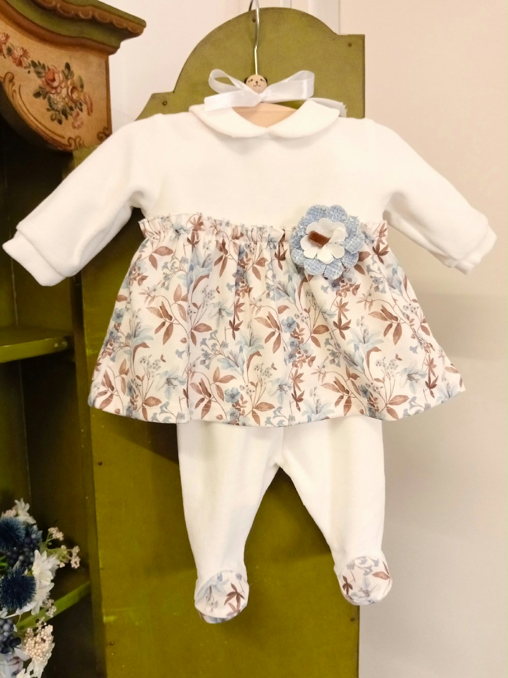 Completo due pezzi Cannella CL6670 Made in Italy Nascita Lei Nursery Lista Nascita Idea Regalo Corredino 00 Completo due pezzi Cannella Completo clinico per neonata - Teto&Tatta - 100% Made in Italy Made in Italy Nascita Lei Nursery Lista Nascita Idea Regalo Corredino