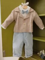 Completo due pezzi Dolci Coccole Completo neonato 2 pezzi Teto&Tatta: body camicia e pantalone velluto, Made in Italy Made in Italy Nascita Lui