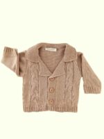 Giacchina maglia neonato Giacchino in maglia per neonato con bottoni in legno, Teto&Tatta Made in Italy Made in Italy Lista Nascita Cerimonia Neonato Nascita Lui
