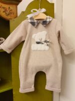 Tutina neonato Soffice Orsetto Morbida tutina in maglia per neonato senza piedini - Morbidezza Made in Italy Made in Italy Nursery Lista Nascita Nascita Lui Idea Regalo Corredino