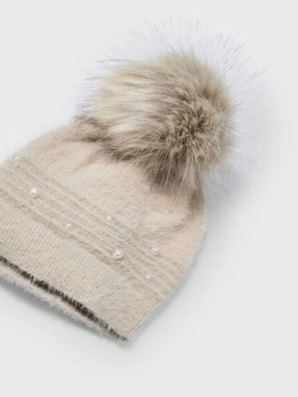 Completo cappello e sciarpa bambina Completo Invernale per Bambina - Cappello con Pompon e Scaldacollo in Maglia - Mayoral