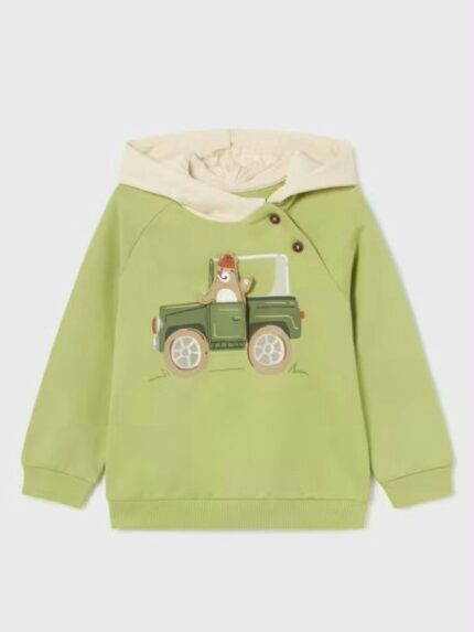 Felpa girocollo bimbo Felpa Girocollo con Cappuccio| Look Giornaliero Allegro