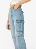 Jeans cargo ragazza Sky Jeans Cargo Tiffosi per Ragazza: Comodità e Stile per un Look Trendy Ragazza Teen Autunno/Inverno