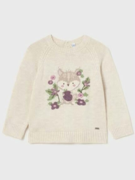 Maglione intarsi bimba Maglia Elegante con Intarsio per Bimba 6-36 Mesi | Look Raffinato - Mayoral