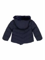 Parka con cappuccio bimba Giubbotto imbottito bambina con cappuccio e dettagli in pelliccia | Ativo