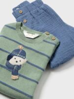 Completo due pezzi neonato Neonato Mayoral Newborn - Completo Maglia e Pantaloni Foderati