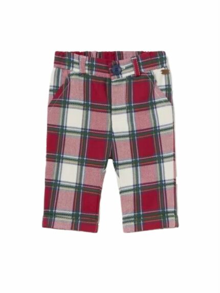 Pantaloni quadri neonato Pantaloni a Quadri per Neonato Mayoral - Look Natalizio Chic e Pratico